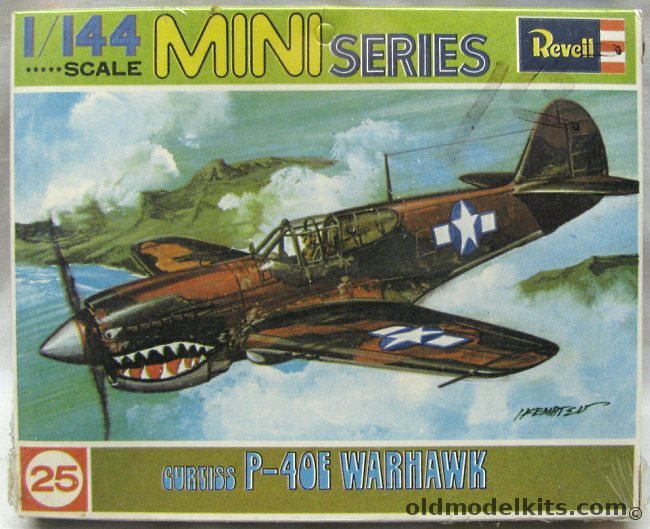 Revell 1/144 Curtiss P-40E Warhawk - Mini Series Kikoler, H1025 plastic model kit